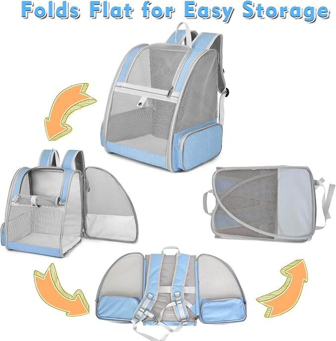 Cat Backpack Carrier, Large Pet Backpack - Image 7