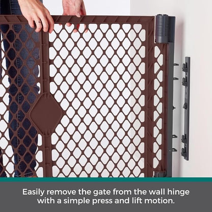 MyPet Extra Wide Dog Gate with Small Pet Door. 38.5” to 103.5" Wide. Cat Gate - Image 6