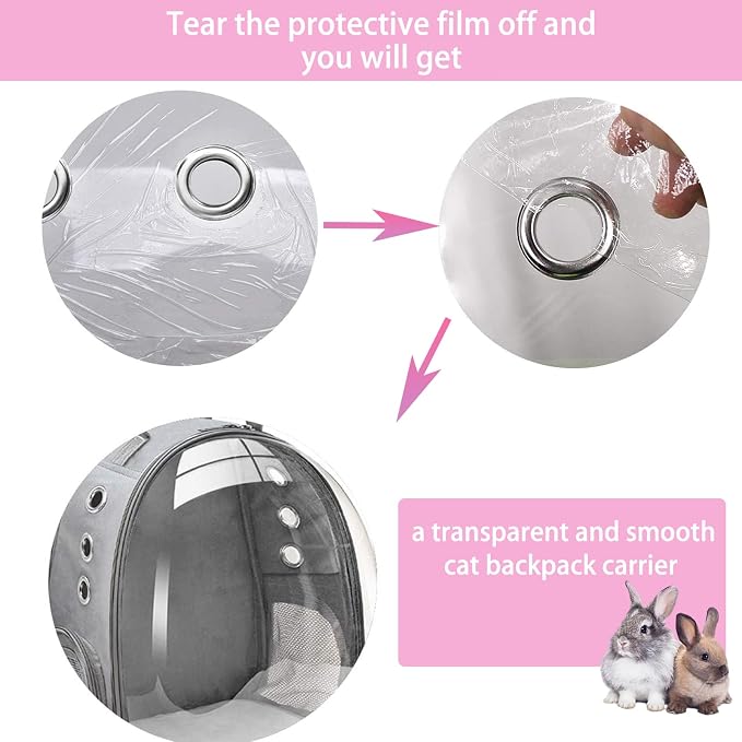 Small Pet Carrier Backpack Rabbit Carrier - Image 7