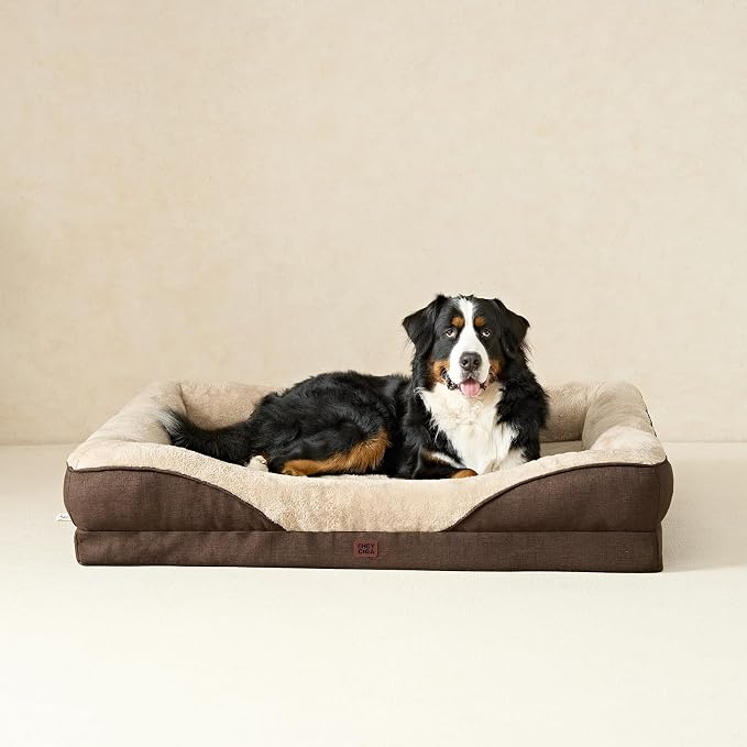 EHEYCIGA Orthopedic Dog Bed for Large Sized Dog, Waterproof Liner & Washable - Image 8