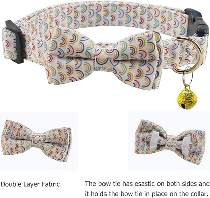 Yizepet Dog Collar with Bow Tie- Adjustable pet Collar - Image 3