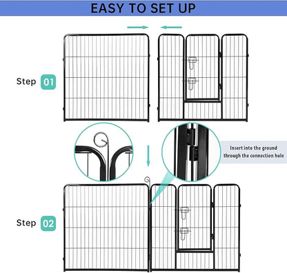 BestPet | Dog Playpen | 32 Inch, 32 Panels | Heavy Duty Metal Pet Exercise Pen - Image 6