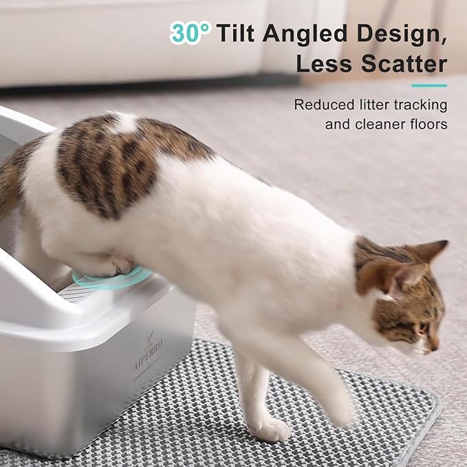 Stainless Steel Litter Box | XL Enclosed Cat Litter Boxes - Image 3