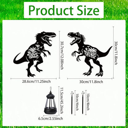Dinosaur Metal Garden Stakes Yard Decor - Image 2