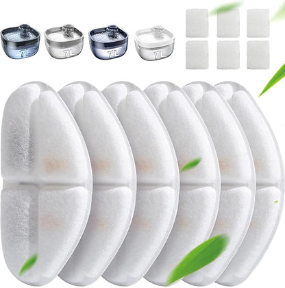 6 Pack of Filter & 6 Pump Sponges FEELNEEDY only by FEELNEEDY