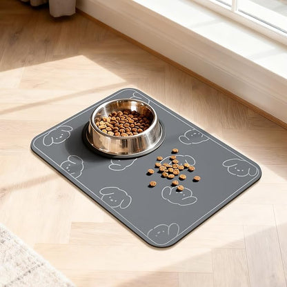 Dog Food Mat, Diatom Ooze Cat Water Mats Non Slip by Wenbokmin