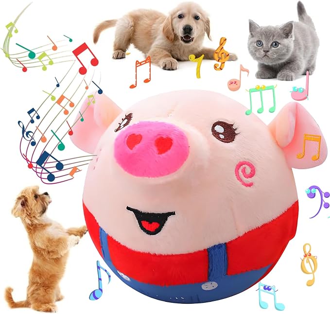Interactive Dog Toys, Active Moving Pet Plush Toy by Geojec