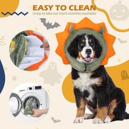IEUUMLER Inflatable Recovery Dog Collar, Protective Donut Cone, Adjustable Soft - Image 7