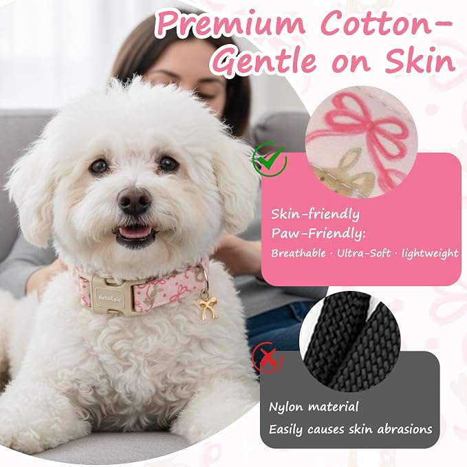 Easter Dog Collar, Spring Pink Dog Collar - Image 4