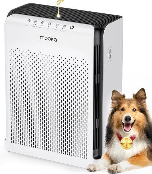 MOOKA Air Purifiers for Home Large Room Up to 2200ft² by MOOKA