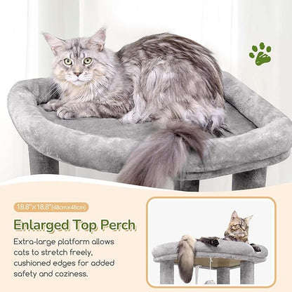 Globlazer Heavy Duty Cat Tree, 74in Sturdy Cat Tower - Image 3