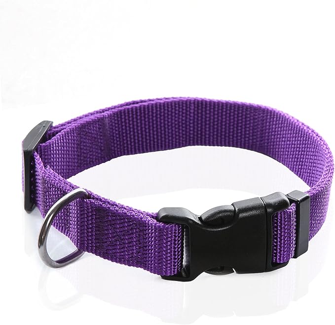 Adjustable Nylon Dog Collar, pet Collar 1 Inch 3/4 Inch 5/8 Inch Wide, by TAIDA