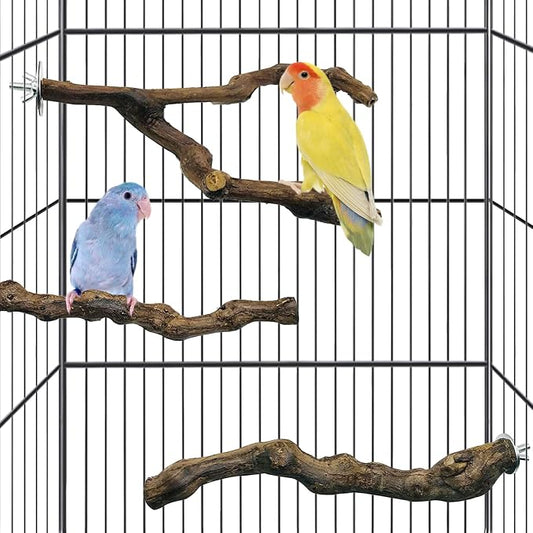 kathson 3pcs Natural Parrot Perch by kathson