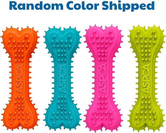 ASPCA 2-Pack Spiky TPR Puppy Teether Bones – Vanilla-Scented Teething Toys - Image 8