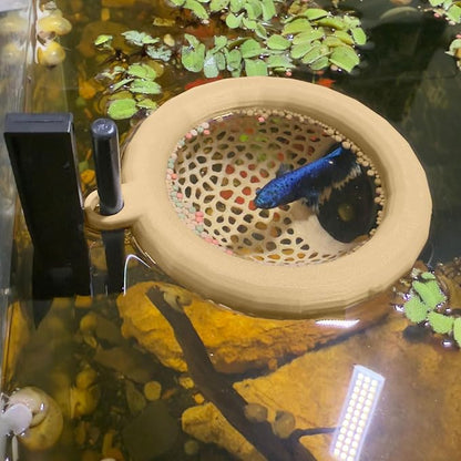 Fish Tank Floating Betta Hide，Betta or Shrimp Burrows and Hammock, Fish and by HOZOE