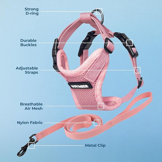 Voyager Step-in Lock Adjustable Cat Harness w. Cat Leash Combo Set - Image 3