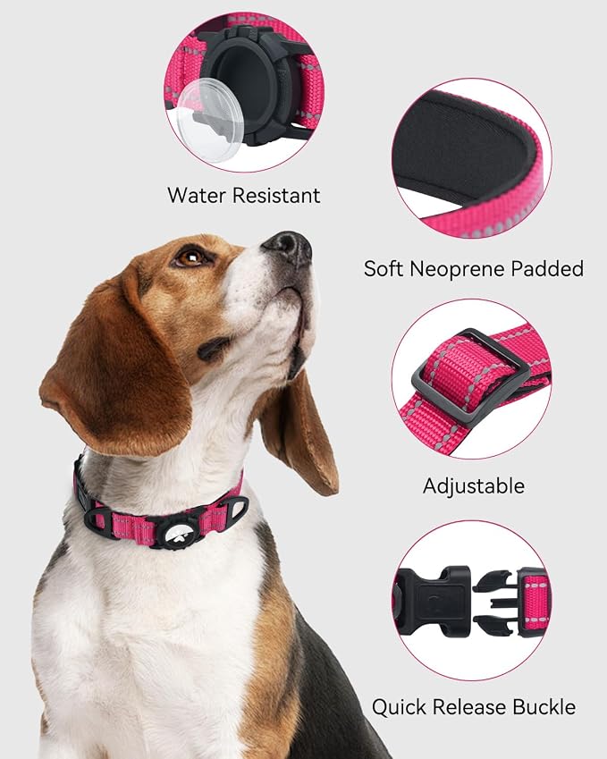 Joytale Airtag Dog Collar, Reflective Pet Collar - Image 7