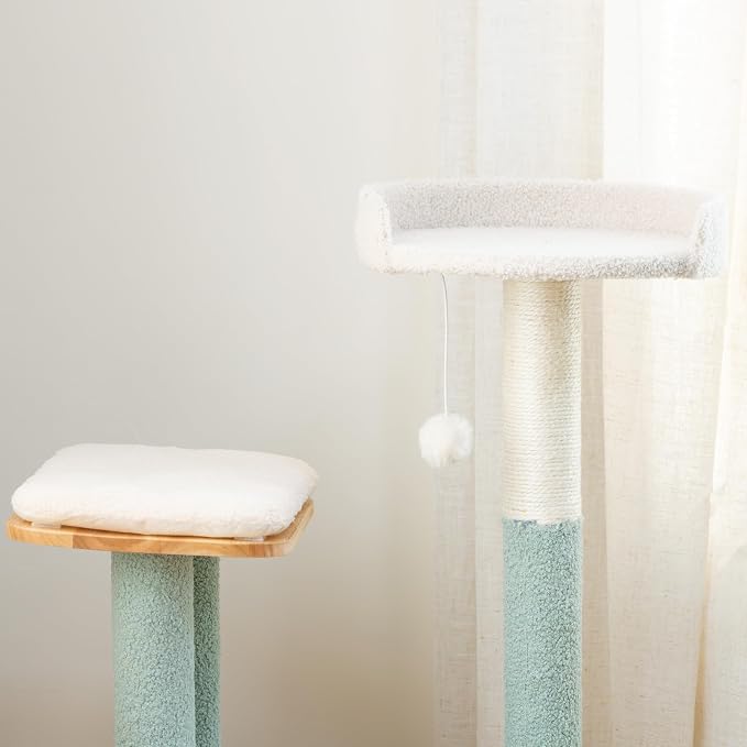 Kitty City Triple Perch Wooden Cat Tower - Image 5