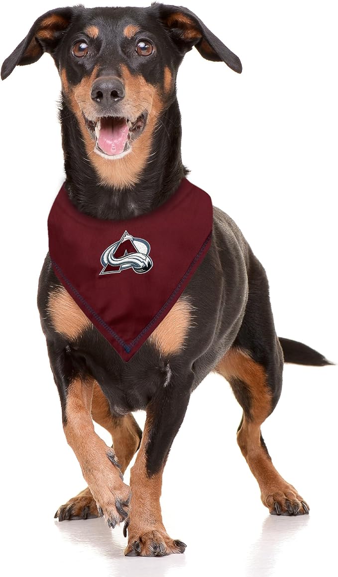 Pets First NHL Colorado Avalanche TIE Bandana, Size Small/Medium. Dog Bandana - Image 3