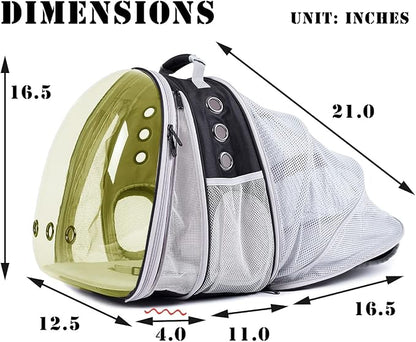Dual Expandable Polarized Cat Backpack Carrier, Fit up to 20 lbs, Expandable - Image 2