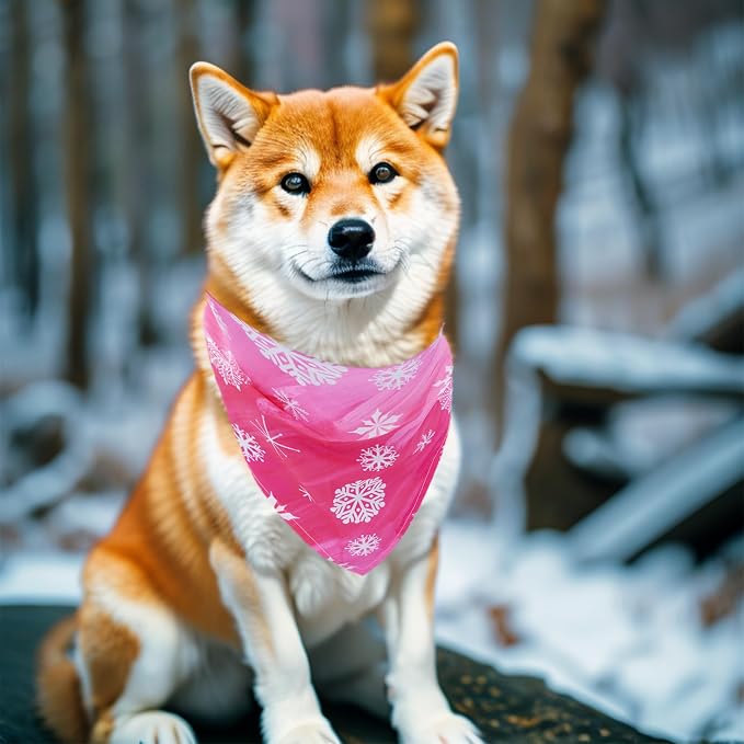 30 Pcs Winter Dog Bandanas Bulk Stitch Dog Bandanas - Image 5
