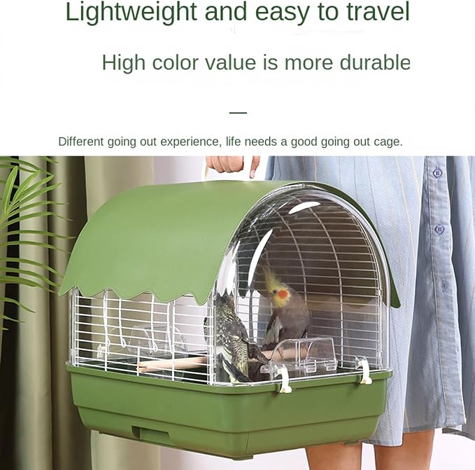 Travel Bird Cage | Portable Sunproof Bird Travel Carrier | Parakeet Carrying - Image 8