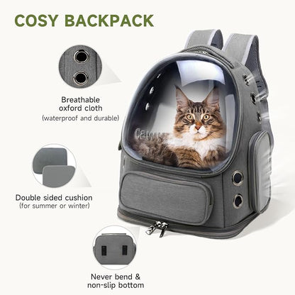Cat Backpack Carrier, Breathable Cat Carrier Large Space Bubble Pet Backpack - Image 4