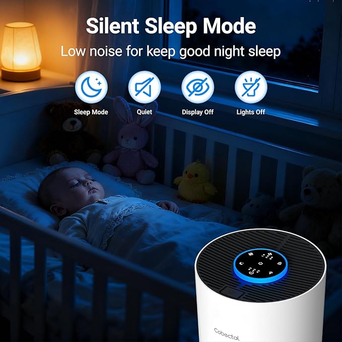2 Pack Air Purifiers for Bedroom Home, Cobectal Air Cleaner - Image 6