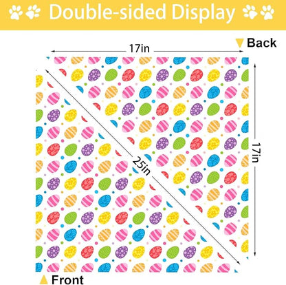 Easter Dog Bandana, 2 Pack Adjustable Holiday Party Pets Rabbit Easter Egg - Image 7