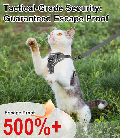Cat Harness and Leash for Walking Escape Proof Soft Adjustable Cat Leash - Image 2