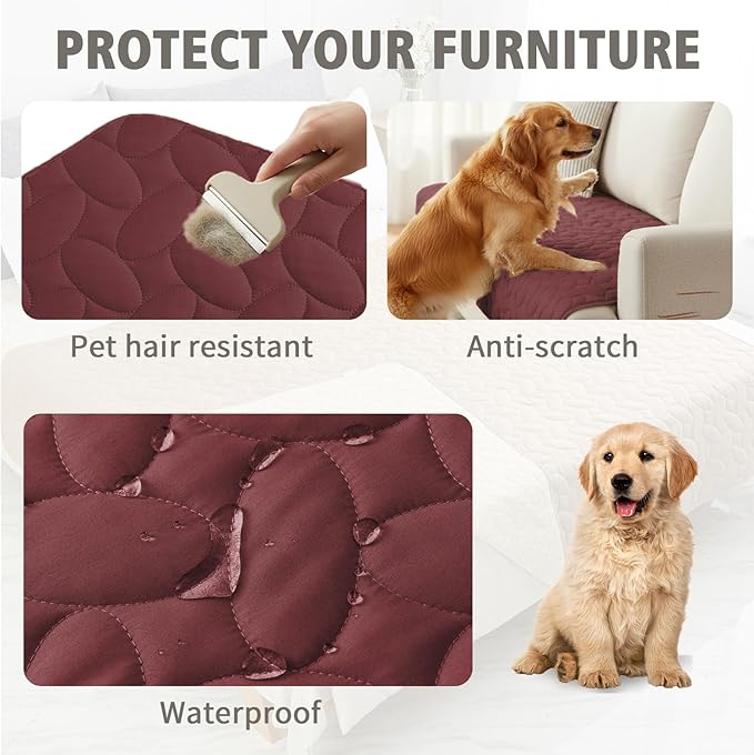 Ameritex Waterproof Pet Bed Cover Anti-Slip Dog Bed Blanket - Image 2