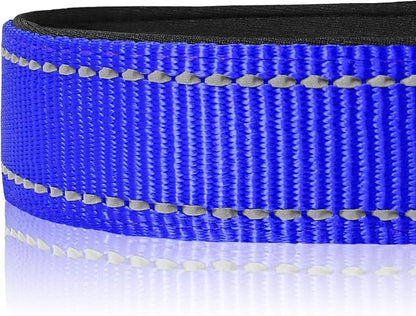 Joytale Reflective Dog Collar, Soft Neoprene Padded, Metal D-Ring, Nylon Pet - Image 4
