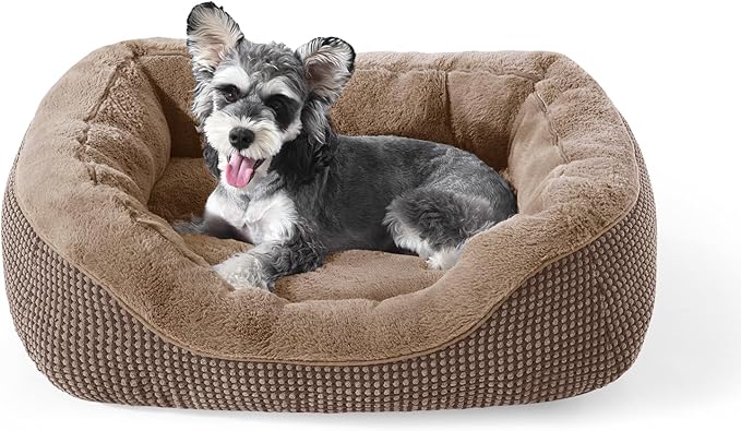 INVENHO Small Dog Bed Washable Orthopedic Calming Warming Durable Pet Bed by INVENHO
