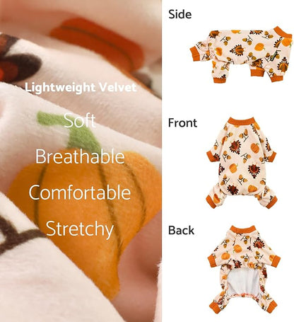 Fitwarm Thanksgiving Turkey Dog Pajamas, Funny Dog Winter Clothes - Image 5