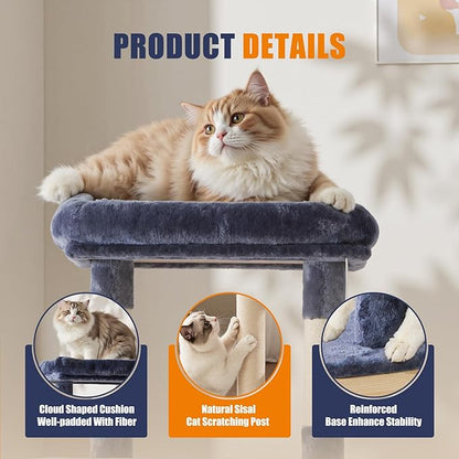 Sweetcrispy 63 inch Cat Tree Tower, Large Multi Level Cat Climbing Tower - Image 4