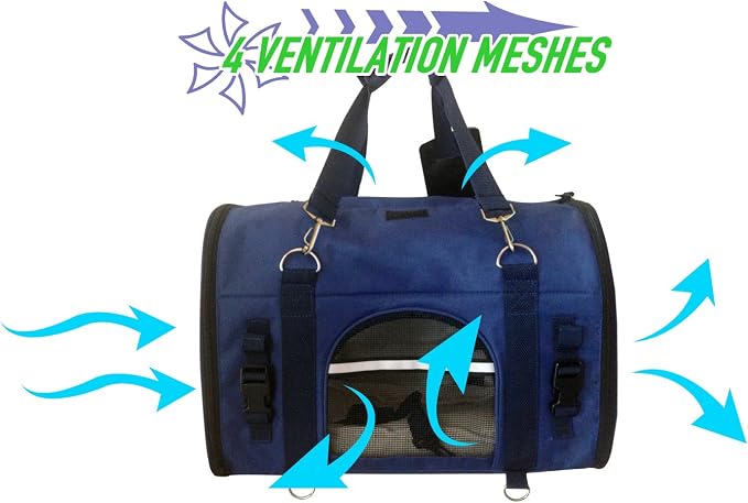 6-in-1 Sturdy Pet Carrier Backpack, Front Pack, Shoulder Bag, Pet Hand Bag - Image 7
