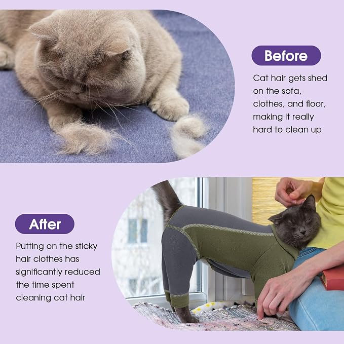 SUNFURA Hair Sticky Cat Clothes, Cat Sweater - Image 4