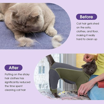 SUNFURA Hair Sticky Cat Clothes, Cat Sweater - Image 4