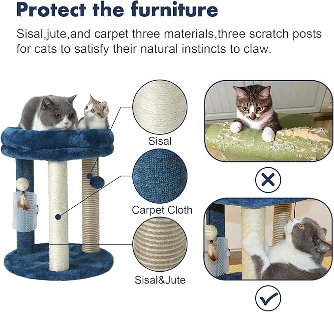 MECOOL Cat Scratching Post Tree - Image 3