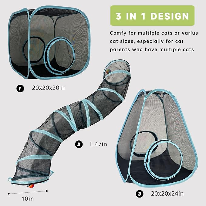 Outdoor Cat Enclosures, Cat Tunnels Tents Cubes - Image 3