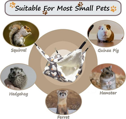 Cat Hammock for Cage, Soft Warm Hanging Bed for Kitten, Guinea Pig, Chinchilla - Image 6