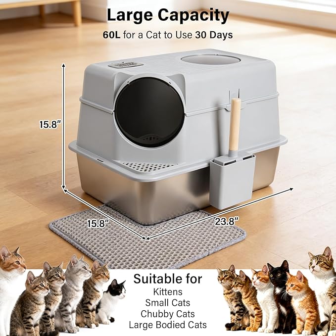 Stainless Steel Litter Box - Image 2