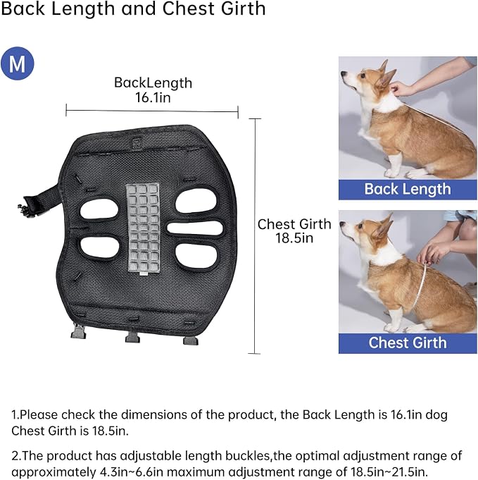 Dog Lift Harness for Small Dogs, Dog Backpack Carrier, Adjustable Padded - Image 6