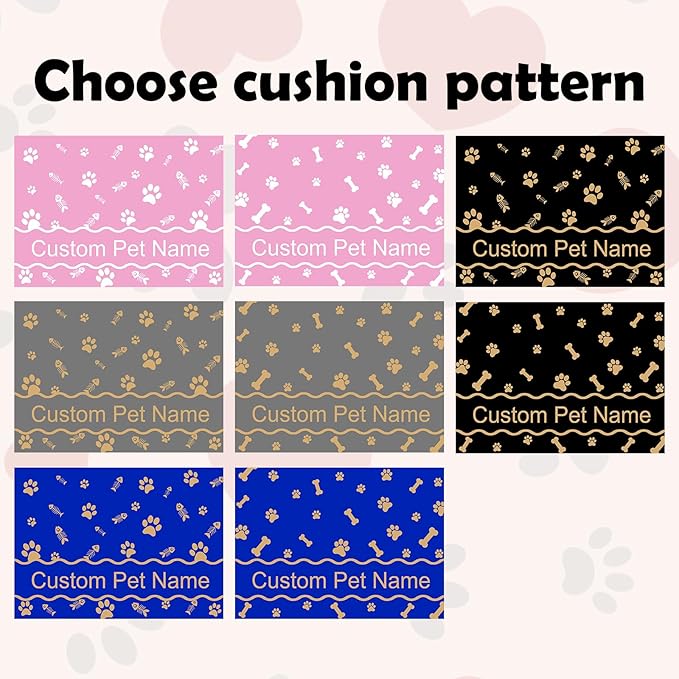 Personalized Dog Cat Food Mat Waterproof Non Slip Pet Bowl Mat Absorbent Quick - Image 2