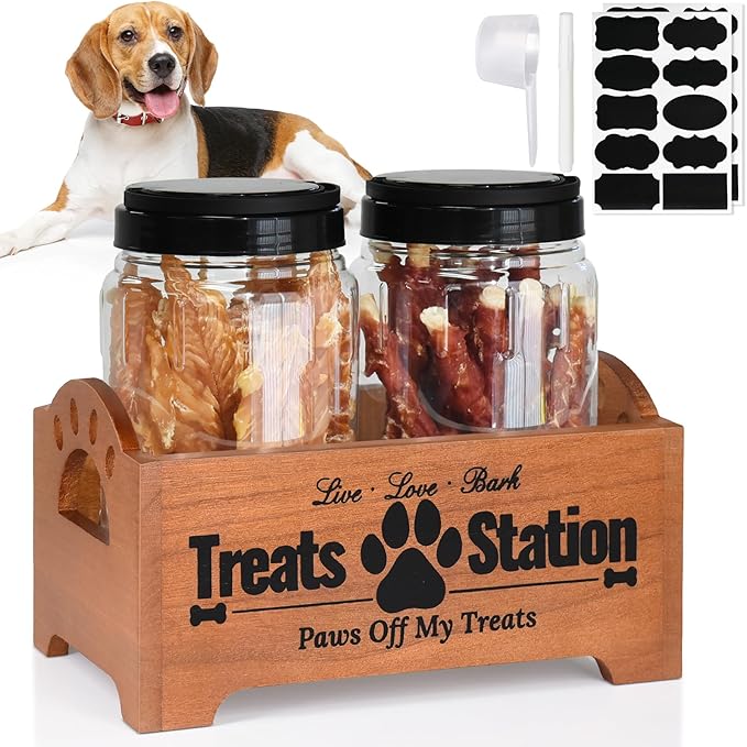 Dog Treat Container Dog Food Container by YMEYM