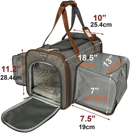 Mr. Peanut's Gold Series Double Expandable Pet Carrier - Image 3