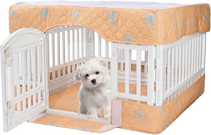 PJYuCien Dog Playpen Bottom Pad and Cover Fits by PJYuGienPetGarden