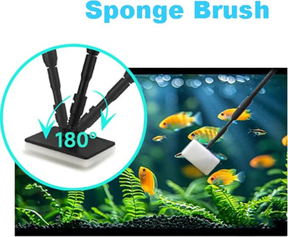 Carefree Fish 6IN1+1 Aquarium Cleaning Tools Long Handle Adjustable Length - Image 5