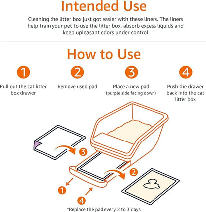 Amazon Basics Cat Litter Pee Pads, Odor Control - Image 4