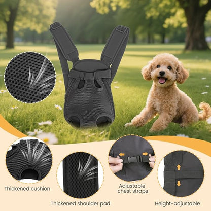 Inspack Dog Backpack Carrier/Cat Carrier, Adjustable Pet Front Carriers Travel - Image 4